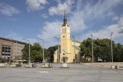 The freedom square in tallinn, estonia