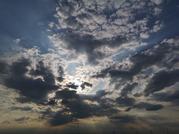 Low angle view of clouds in sky