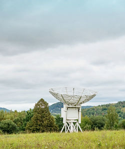 Radio telescope at arecibo observatory close to prague, czechia.