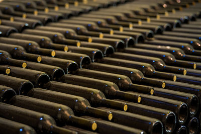 Full frame shot of bottles
