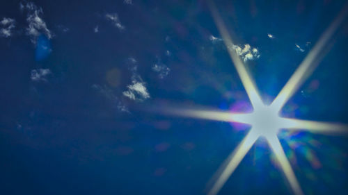 Low angle view of blue sky