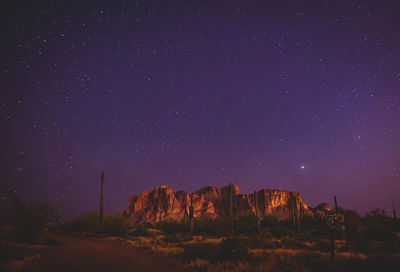 Scenic view of star field at night