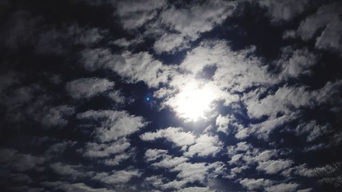 Low angle view of clouds in sky