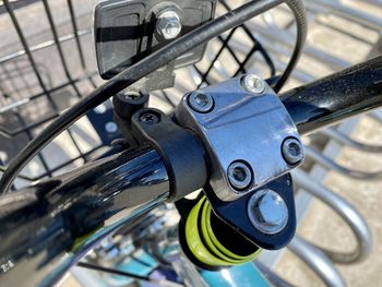 Close-up of bicycle wheel