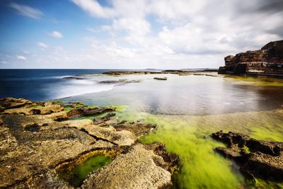 Scenic view of sea against sky