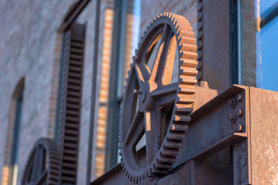 Low angle view of metal structure