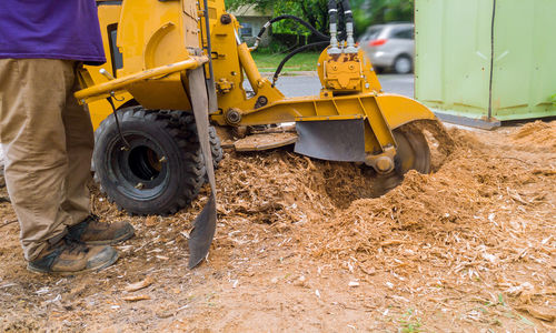 Man working at construction site