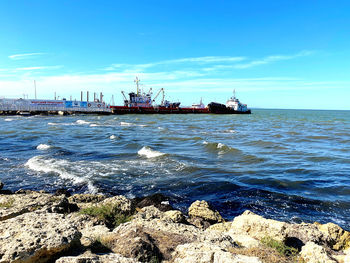 Scenic view of sea against sky