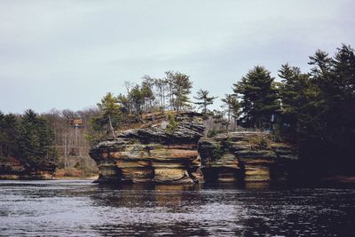 Built structure with trees in background