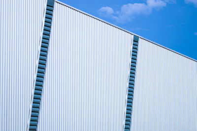 Low angle view of modern building against sky