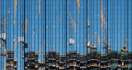 Full frame shot of modern building with reflection