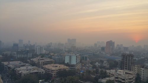 Cityscape at sunset