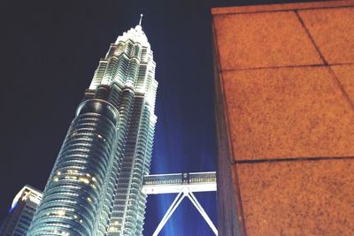 Low angle view of skyscrapers