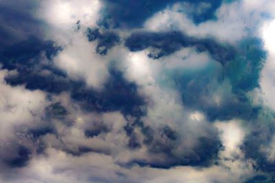 Low angle view of clouds in sky