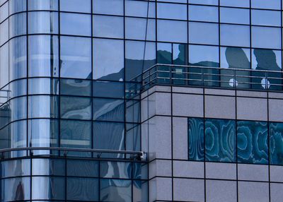 Low angle view of glass building