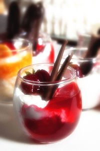 Close-up of drink on table