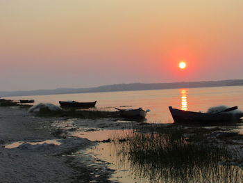 Sunset over sea