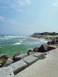 Scenic view of beach