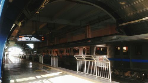 Interior of train