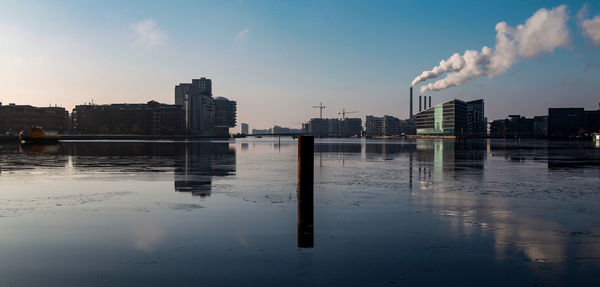 Modern cityscape against sky