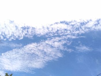 Low angle view of clouds in sky