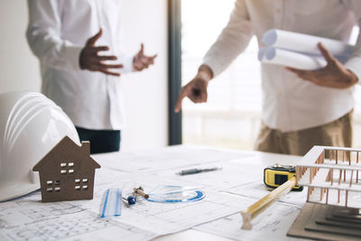 People working on table