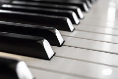 Full frame shot of piano keys