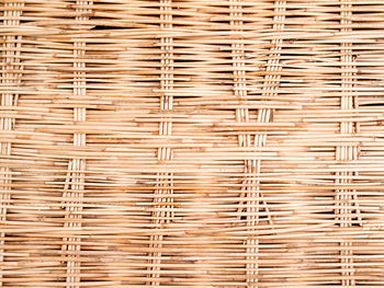 Full frame shot of wicker basket