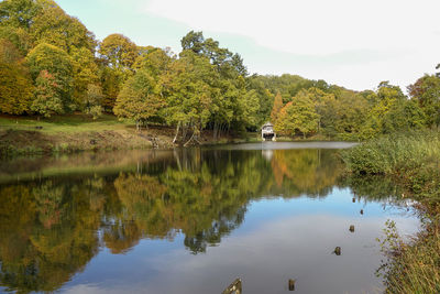 Scenic view of lake