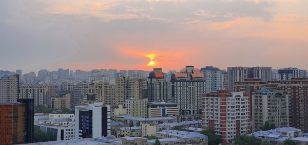 Sunset in baku