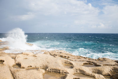 Scenic view of sea against sky