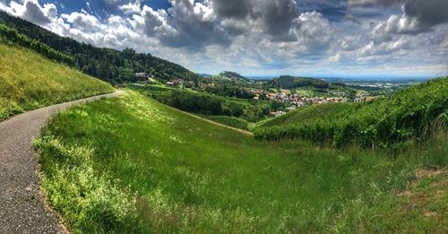 Scenic view of landscape against sky