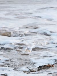 Close-up of water in winter