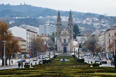 Panoramic view of buildings in city