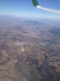 Aerial view of landscape against sky