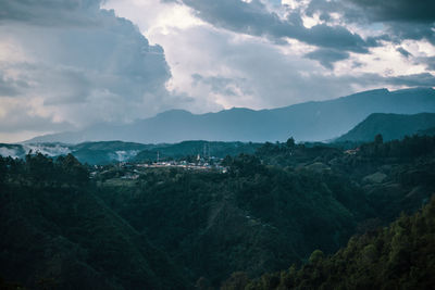 Scenic view of landscape against sky