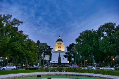 Low angle view of building against sky