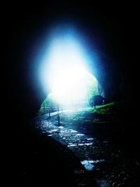 Street light against sky
