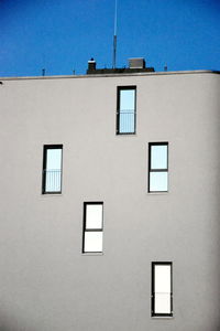 Low angle view of building against clear sky