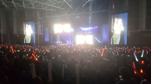 People in music concert