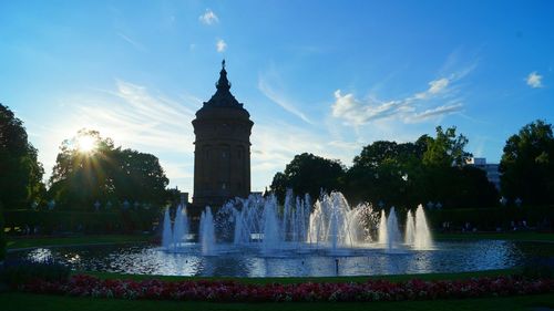 Fountain in park