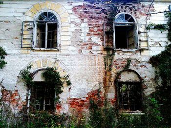 Low angle view of old building