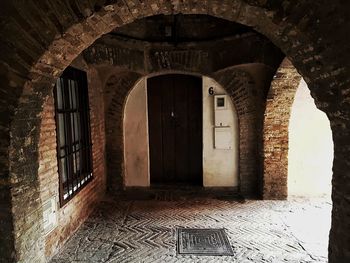 Archway of historic building