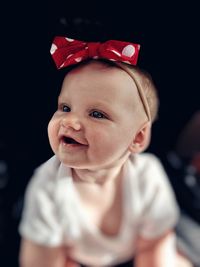 Portrait of cute baby girl