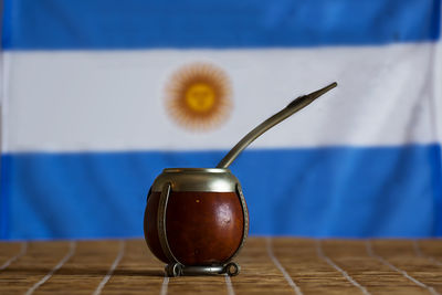 Close-up of drink on table