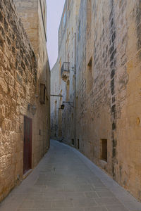 Malta a street in mdina