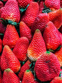 Full frame shot of strawberries