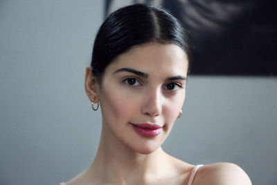 Portrait of smiling young woman