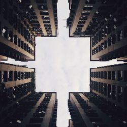 Low angle view of buildings against sky