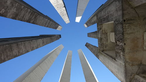 Low angle view of buildings against sky